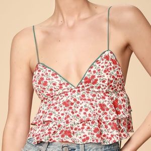 Island Gypsy floral crop top